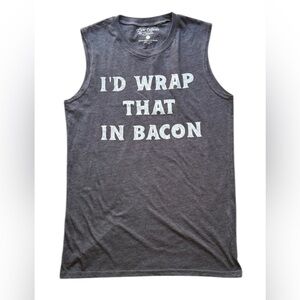 I'D WRAP THAT IN BACON Graphic Print Tank Size Small